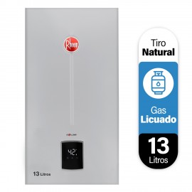 Calefont 13 litros Gas licuado Tiro Natural Rheem