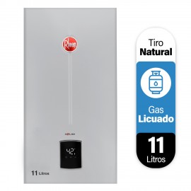 Calefont 11 litros Gas licuado Tiro Natural Rheem