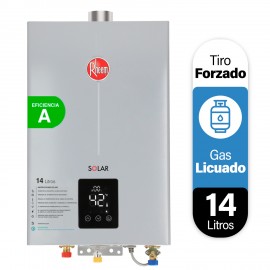 Calefont 14 litros Gas licuado Tiro forzado Rheem