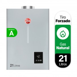 Calefont 21 litros Gas natural Tiro forzado Rheem ( sin kit)