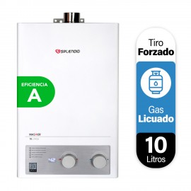 Calefont 10 litros Master Gas licuado Tiro forzado Splendid (Sin Kit)