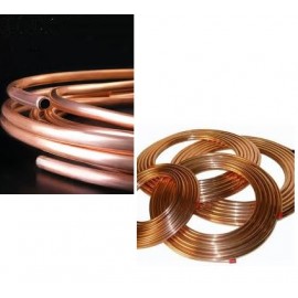 ALARGUE DE CAÑERIA DE COBRE PARA EQUIPO DE AIRE ACONDICIANDO 9000 /12000BTU   ( POR METRO)