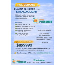 ELIMINA EL HIERRO CON KATALOX LIGHT   - PAX VERANO