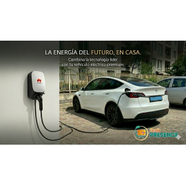 KIT CARGADOR DE AUTO MONOFASICO HUAWEI 7.4 KW + CABLE 32A