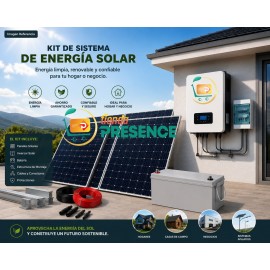 KIT DE SISTEMA SOLAR FOTOVOLTAICO HIBRIDO 10 kWp