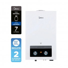 Calefont Midea Tiro Natural 7 litros Gas Licuado