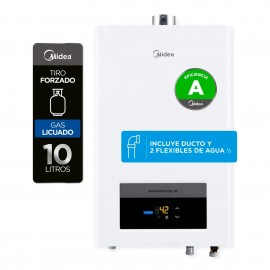 Calefont Midea Tiro Forzado 10 litros Gas Licuado