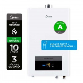 Calefont Midea Tiro Forzado 10 litros Gas Natural